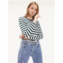 LONG-SLEEVE STRIPE TOP