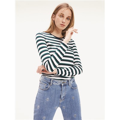 LONG-SLEEVE STRIPE TOP