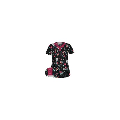 UA Song Bird Black Scrub Top