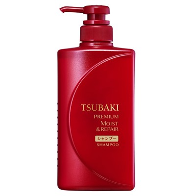 SHISEIDO Шампунь увлажняющий для волос TSUBAKI Premium Moist, бутылка с дозатором 490мл