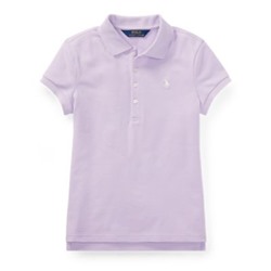 GIRLS 7-16 Stretch Piqué Polo Shirt