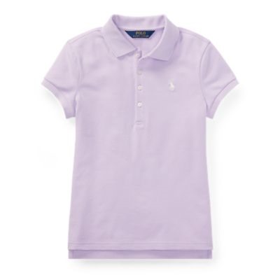 GIRLS 7-16 Stretch Piqué Polo Shirt