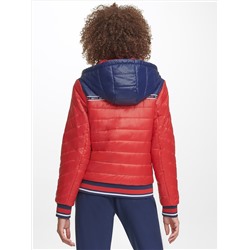 TOMMY HILFIGER ESSENTIAL LOGO TAPE PUFFER JACKET