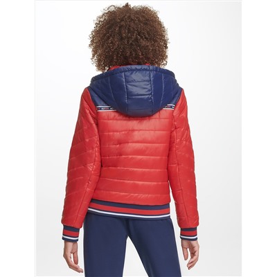 TOMMY HILFIGER ESSENTIAL LOGO TAPE PUFFER JACKET