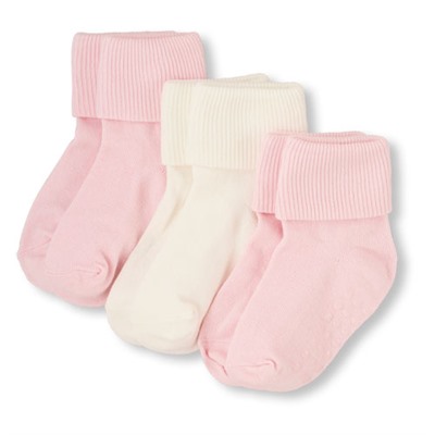 Unisex Baby And Toddler Basic Triple Roll Socks 3-Pack