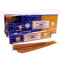 SATYA Premium Combo Series Nagchampa+Sandalwood Благовоние  16г