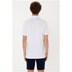 Erkek Regular Fit Polo Yaka Turkuaz Tişört