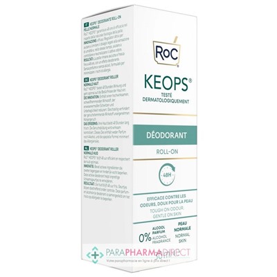 Roc Keops - Déodorant - Peau Normale - Roll-on 30 ml