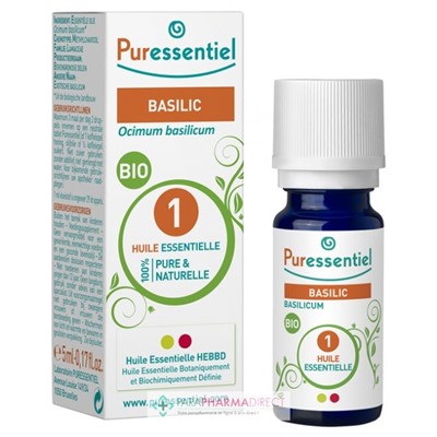 Puressentiel Huile Essentielle Basilic BIO 5 ml