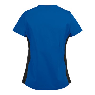 UA Butter-Soft STRETCH Scrubs V-Neck Top w/ Side Knit Panels