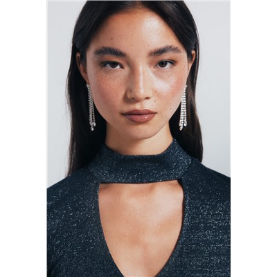 Pendientes cascada piedras brillantes