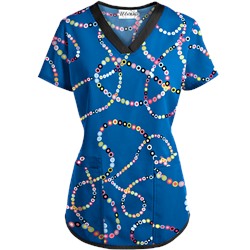 UA Life Saver Royal Scrub Top