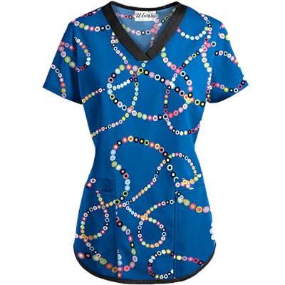 UA Life Saver Royal Scrub Top