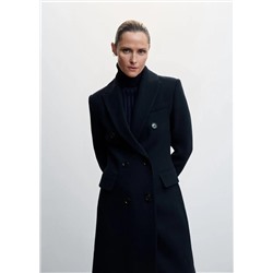 Abrigo lana entallado -  Mujer | MANGO OUTLET Melilla