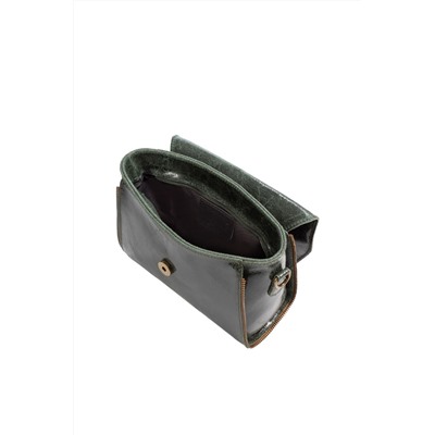 Bandolera de piel Verde oscuro - Firenze Artegiani