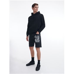 Baggy-Shorts mit Druck
