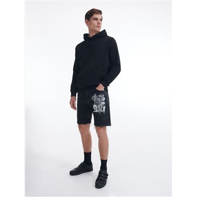 Baggy-Shorts mit Druck