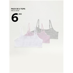 PACK DE 3 TOPS DE TIRANTES BÁSICOS