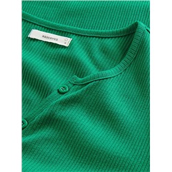 Strickkleid mit Gestreifter Struktur