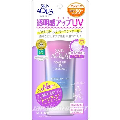 ROHTO SkinAqua Tone Up UV Essence SPF 50+/PA++++ — Санскрин с цветокоррекцией кожи. 80 г
