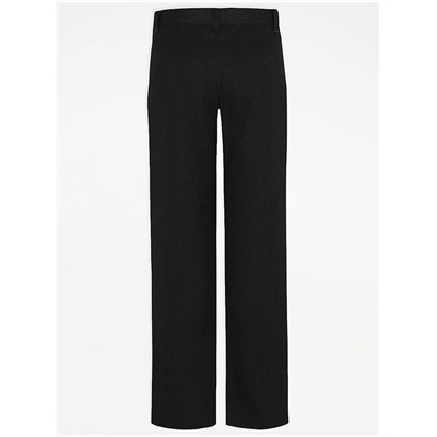Boys Grey Longer Length Slim Leg School Trouser 2 Pack