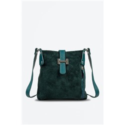 Bandolera de piel Verde