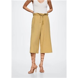 Pantalón culotte fluido -  Mujer | MANGO OUTLET Melilla