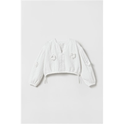 BLUSA BORDADOS Y CROCHET
