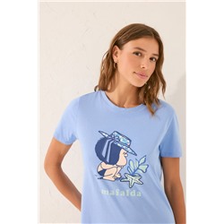 Camisón largo azul Mafalda