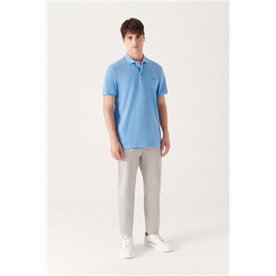 Mavi %100 Pamuk Serin Tutan Polo Yaka T-Shirt