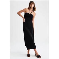 Defacto A Kesim Straplez Bodycon Maxi Elbise Y0948AZ22SM