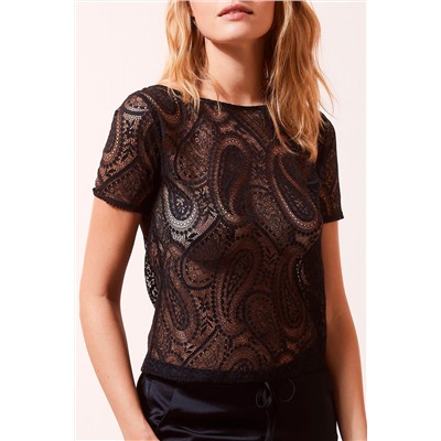 Top Cachemire Negro