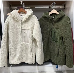 Куртка из искусственного овечьего флиса polar fleece с длинными рукавами