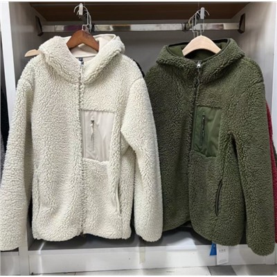 Куртка из искусственного овечьего флиса polar fleece с длинными рукавами