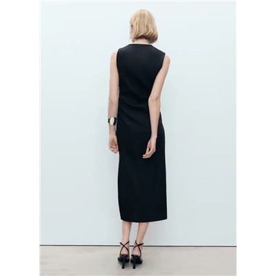 Vestido lino asimétrico