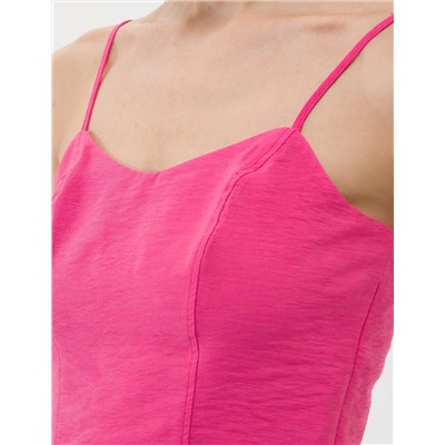 Pembe Crop Askılı Bluz