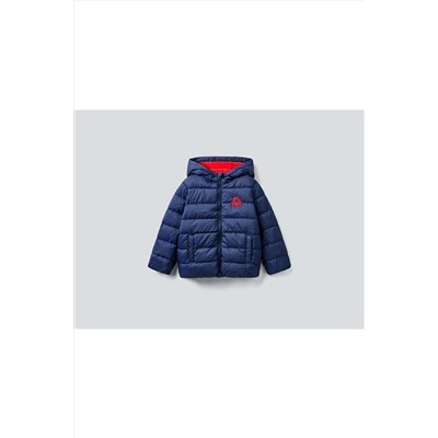 United Colors of BenettonBenetton Erkek Çocuk Lacivert Logolu Puffer Mont