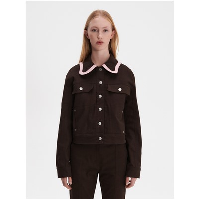 Jacke mit dekorativem Kragen