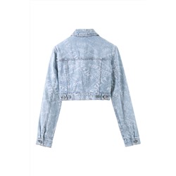 Chaqueta corta vaquera Celeste