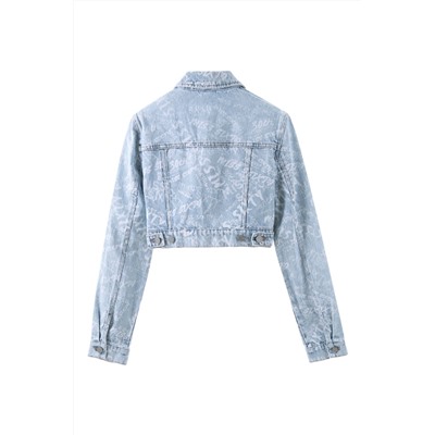 Chaqueta corta vaquera Celeste