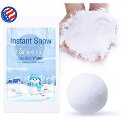 Bigib Make 2 Gallons Fake Instant Snow Powder for Slime Supplies Cloud Slime Charms