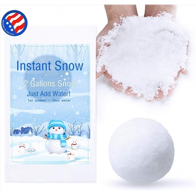 Bigib Make 2 Gallons Fake Instant Snow Powder for Slime Supplies Cloud Slime Charms