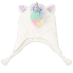 Girls Flip Sequin Unicorn Hat