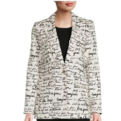 Karl Lagerfeld Paris Logo Script Blazer
