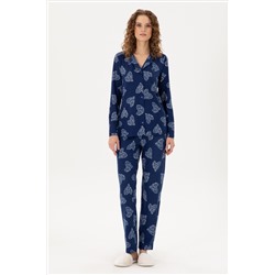 Kadın Lacivert Pijama Takımı