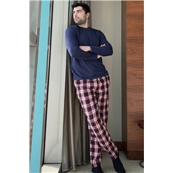For You Homewear 2'li Ekose Flanel Lacivert Pijama Takımı, For You Homewear                                            
                                            2'li Ekose Flanel Lacivert Pijama Takımı