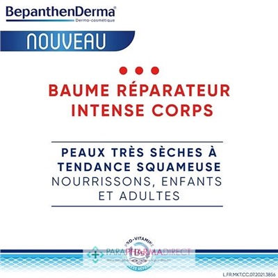BepanthenDerma Baume Réparateur Intense Corps 200 ml