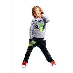 Denokids, Timsah Adası Erkek Çocuk T-shirt Pantolon Takım