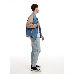 Jeans im Carrot-Fit in Used-Optik