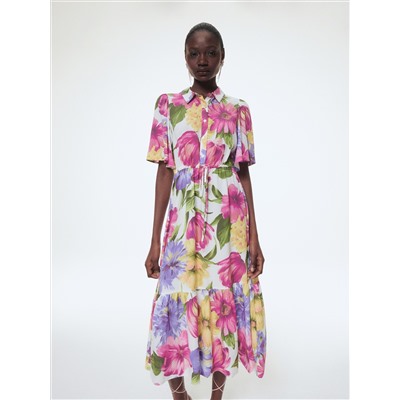 EcoVero™ Gemusterte Bluse
